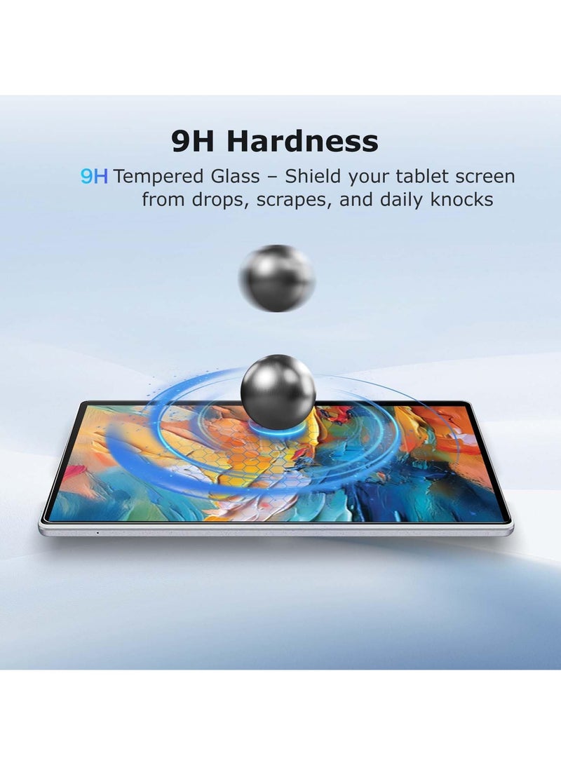 عام حامي شاشة متوافق مع لوحي TCL Tab 8 NXTPAPER 5G مقاس 8.7 بوصة 2025، 【قطعتان】 زجاج مقوى عالي الوضوح، صلابة 9H، مقاوم للخدوش - Image 3