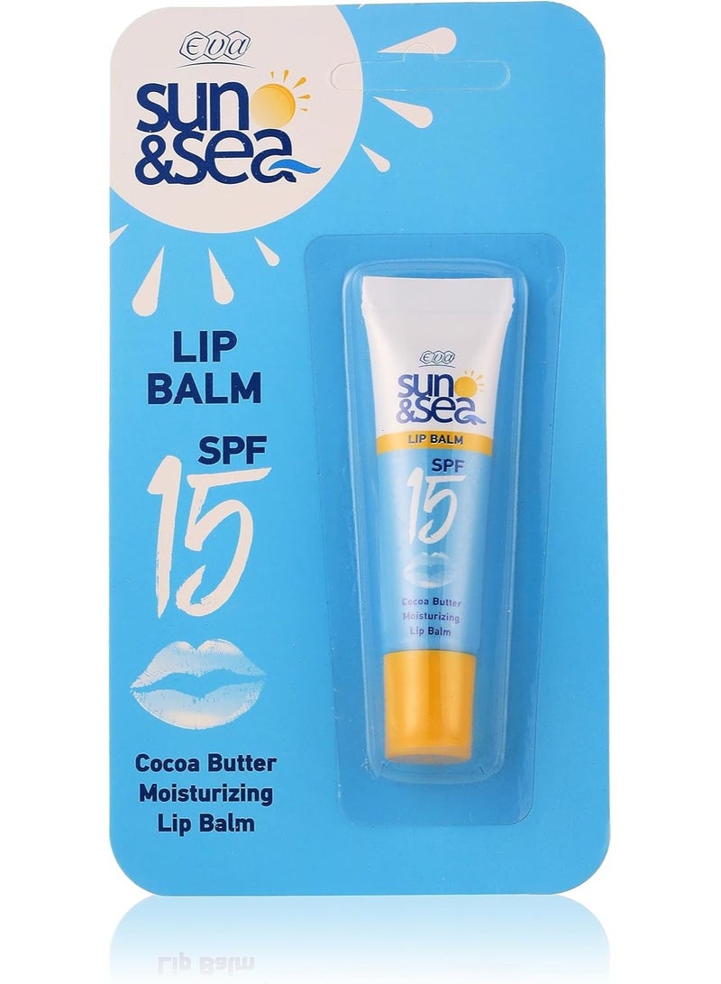 إيفا ايفا مرطب الشفاه صن آند سي بمعامل حماية من الشمس 15 وزبدة الكاكاو مرطب للشفاه 10 جم - Image 2