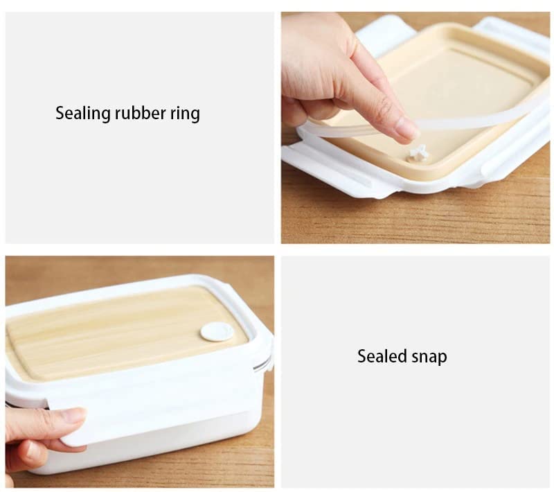 SEASPIRIT Wooden Lunch Box for Kids Insulated Lunch Box Stainless Steel Handy Lunch Box with Wooden Style lid Tiffin Box for Boys, Girls, School & Office Men 800ml (Pack of 1) - Image 5
