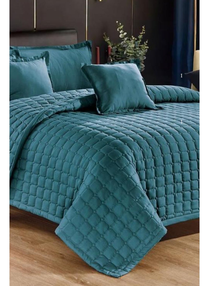 MARKA Plain Double Comforter Set – 6 Pieces – Quilt 250×230 cm – Full Sheet 200×200+30 cm - Image 2