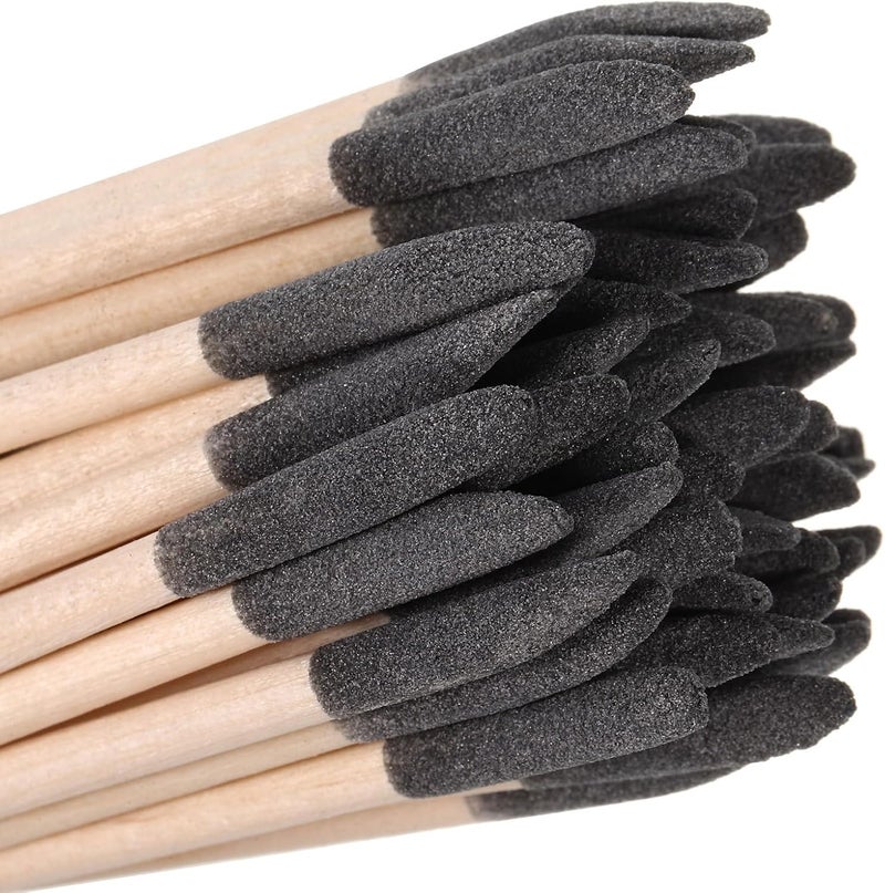 50pcs Double-Ended Nail Sanding Sticks for Manicure and Pedicure Fine Grit Wooden Cuticle Pusher Tools Professional Nail Filing Accessories for DIY Art and Salon Use - Image 2