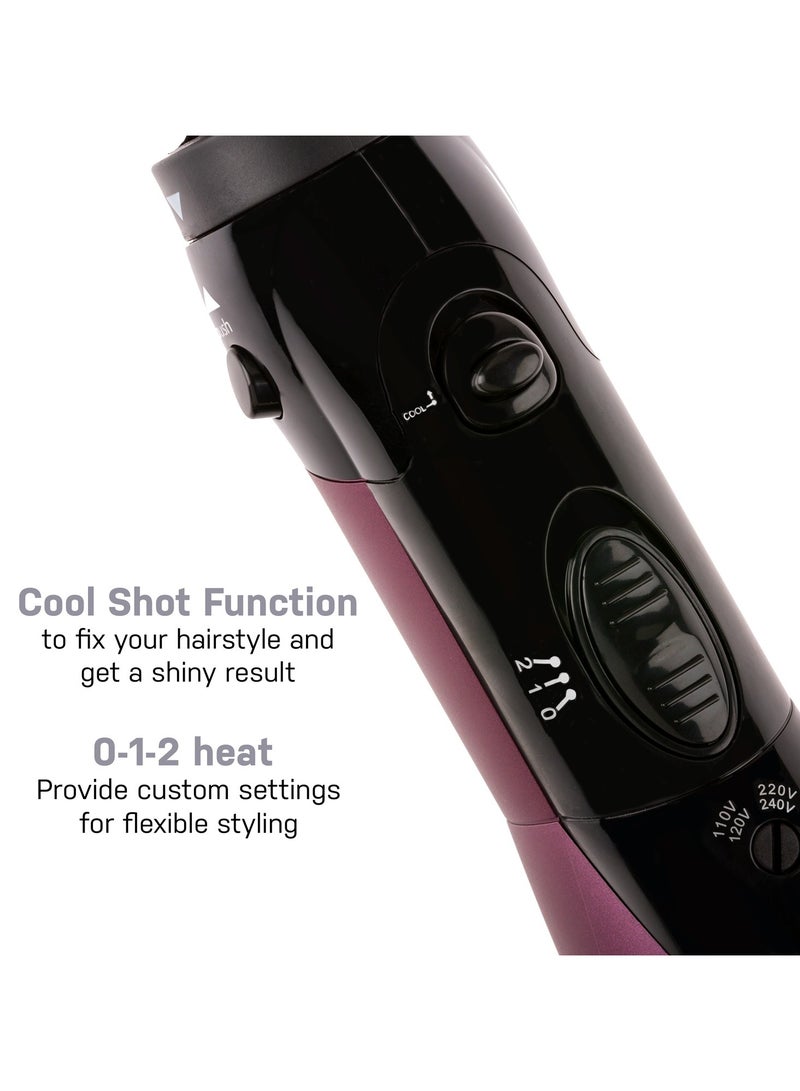 Yameem 2 IN 1 Hair Styler - Hot Air Brush With 2 Temperatures Cool Air Setting Overheat Protection - Image 4