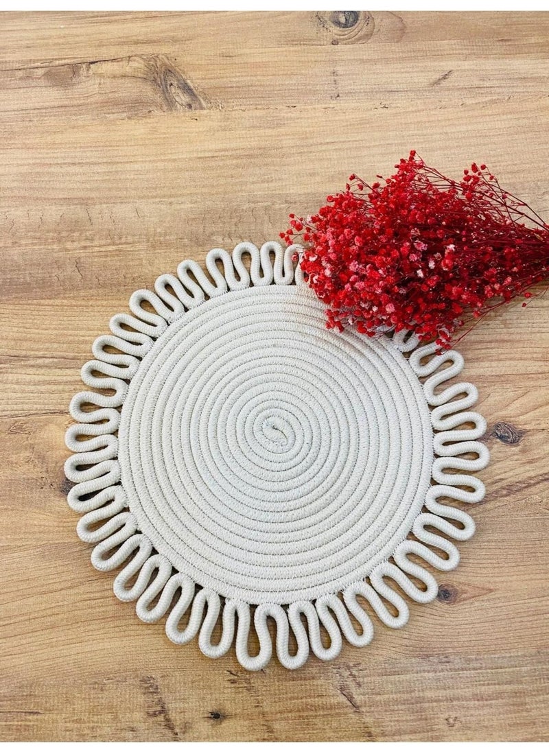 BDZ Deri BDZ Leather Jute Wicker American Service Mat  - Image 1