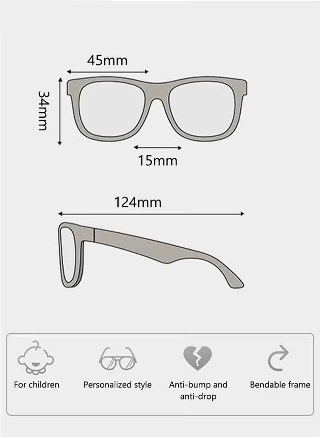 Realfrog 2PCS Blue Light Glasses for Kids Computer TV Phone Children Gaming Eyewear Silicone Flexible Eyeglasses for Boys Girls Age 2-8 Anti blue light and Headache - Image 4