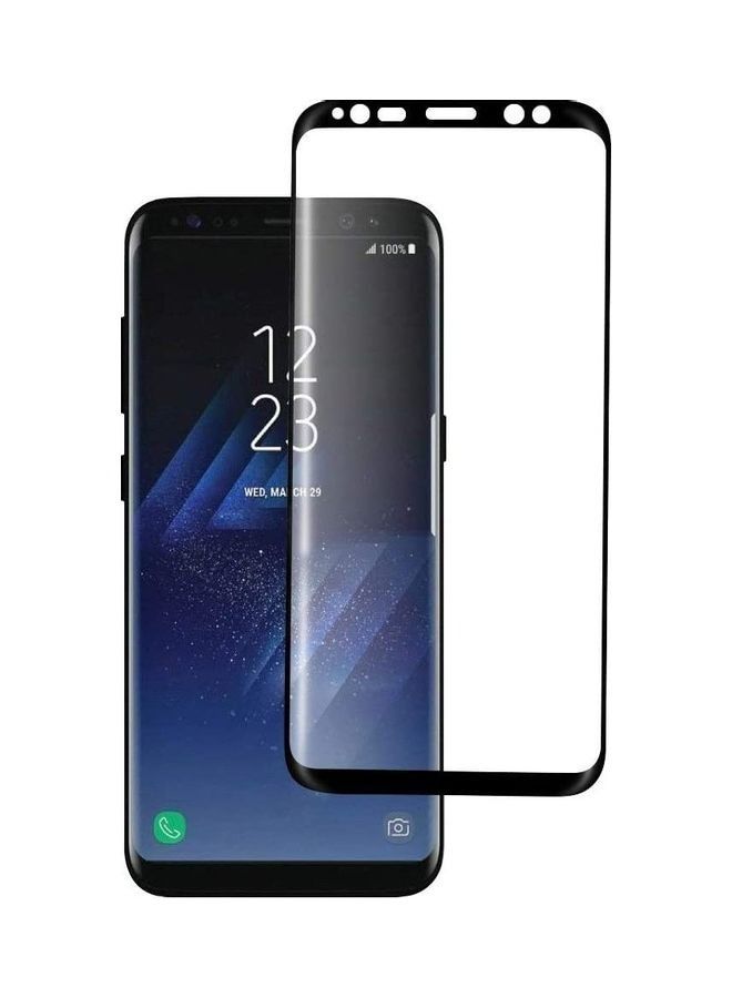 Screen Protector For Samsung Galaxy S8 Clear/Black - Image 1