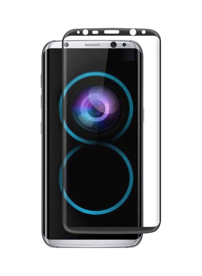 Screen Protector For Samsung Galaxy S8 Clear/Black - Image 2