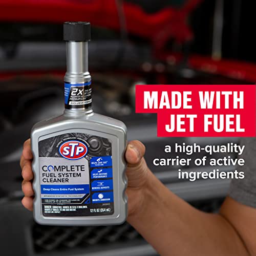 STP منظف حقن الوقود المباشر من STP، تقنية متقدمة لتنظيف الوقود تذوب الرواسب المتصلبة التي تتراكم على الحقن، 12 أونصة، STP - Image 3