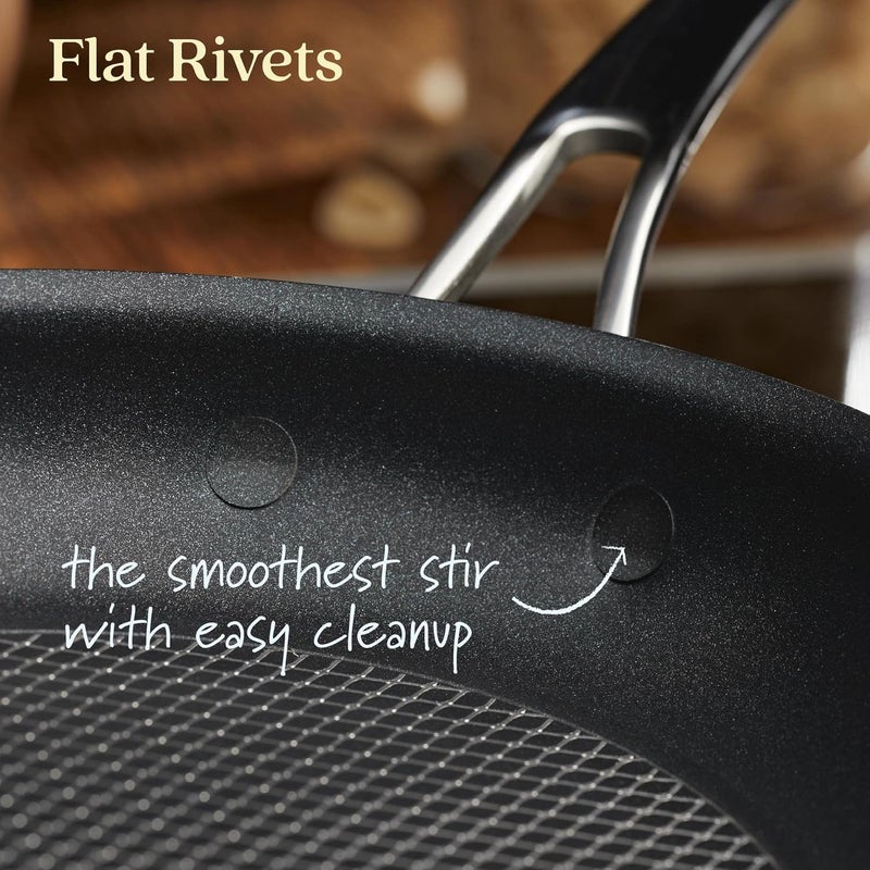 Anolon X SearTech Aluminum Nonstick Frying Pan 10Inch Super Dark Gray - Image 3