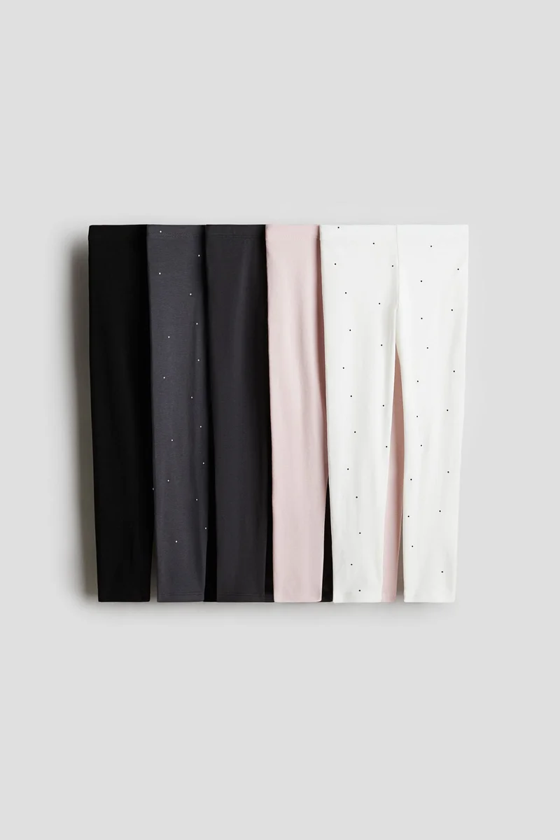 H&M 5-pack jersey leggings