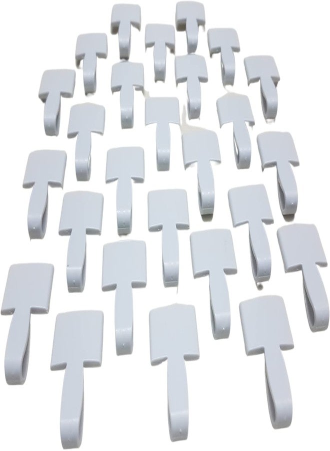 WristID™ Greyish White Color Plastic Button Lanyard Attachment for ID Card (25Pcs Pack, 20mm) Refer Image - Image 2