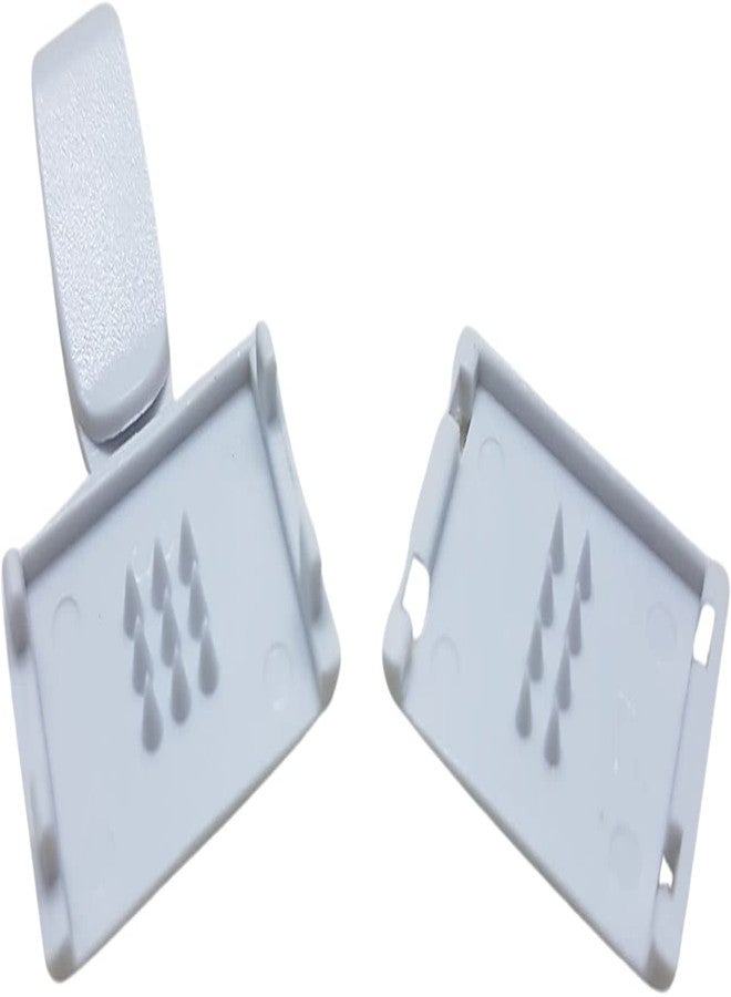 WristID™ Greyish White Color Plastic Button Lanyard Attachment for ID Card (25Pcs Pack, 20mm) Refer Image - Image 1