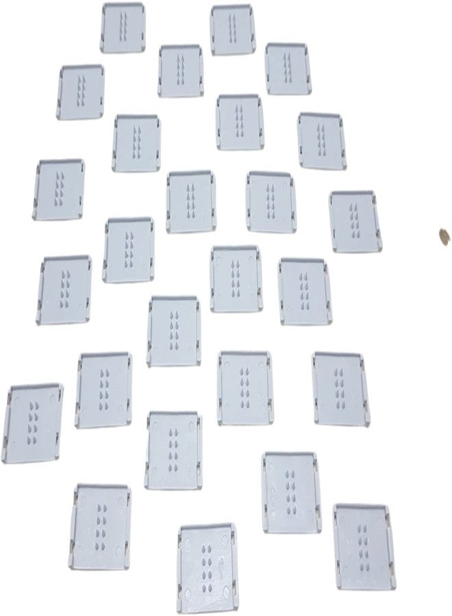 WristID™ Greyish White Color Plastic Button Lanyard Attachment for ID Card (25Pcs Pack, 20mm) Refer Image - Image 3
