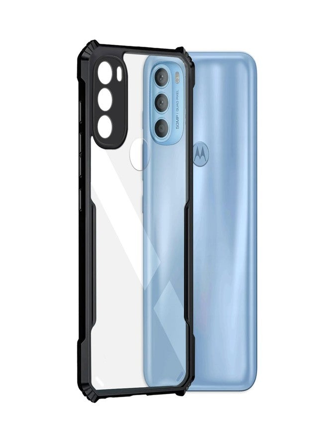 Plus 360 Degree Protection Black Border Back Cover for Motorola Moto G71 5G - Black - Image 2