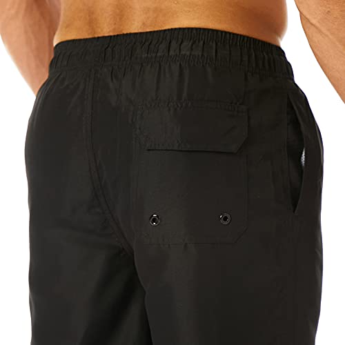 KAILUA SURF شورت سباحة كايلوا سيرف للرجال طويل، سريع الجفاف، شورتات سباحة للرجال، بطول 9 بوصات، بدلات سباحة للرجال مع بطانة شبكية سوداء - Image 5