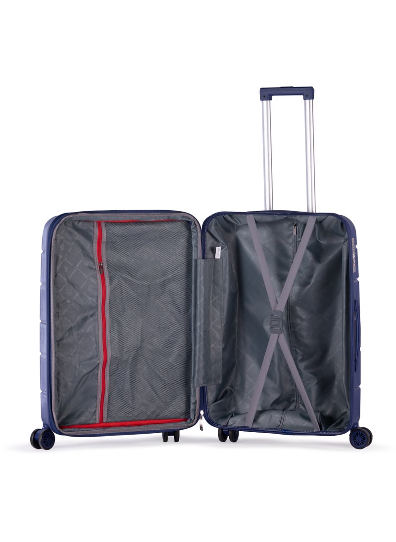 MUSSELZ KILIMANJARO - Complete Luggage Set 3 Piece -UNBREAKABLE PP(Blue)  - Image 4
