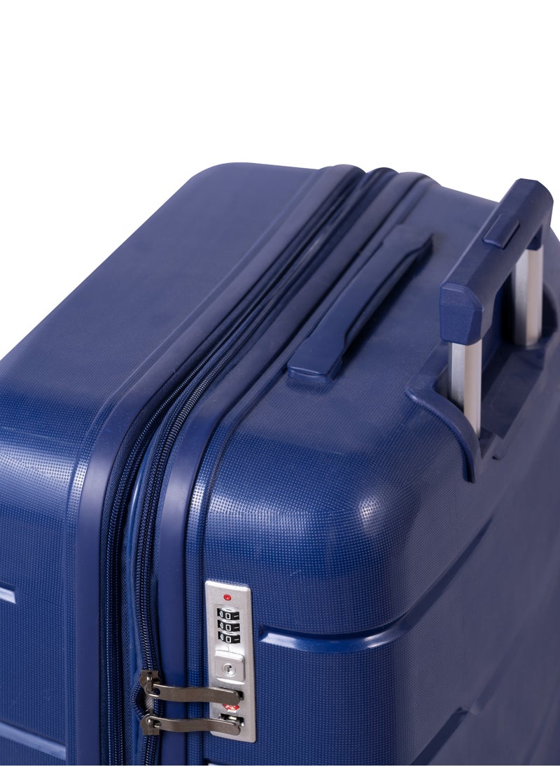 MUSSELZ KILIMANJARO - Complete Luggage Set 3 Piece -UNBREAKABLE PP(Blue)  - Image 5