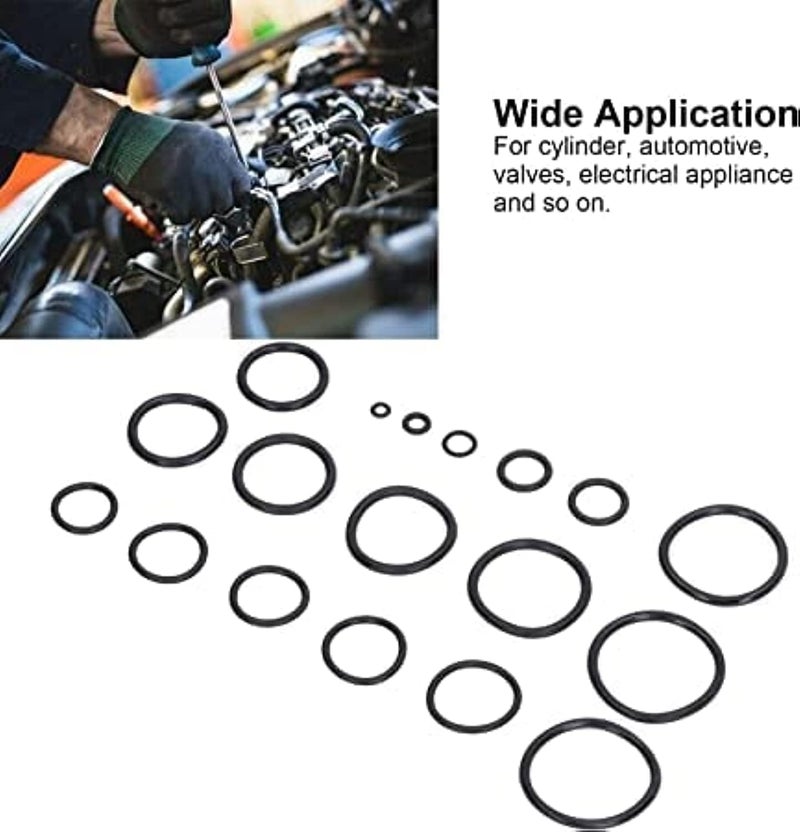 AQ AQSON AQSON 222-Piece Assortment of O-Rings and Rubber Seals for Vehicles - Image 2