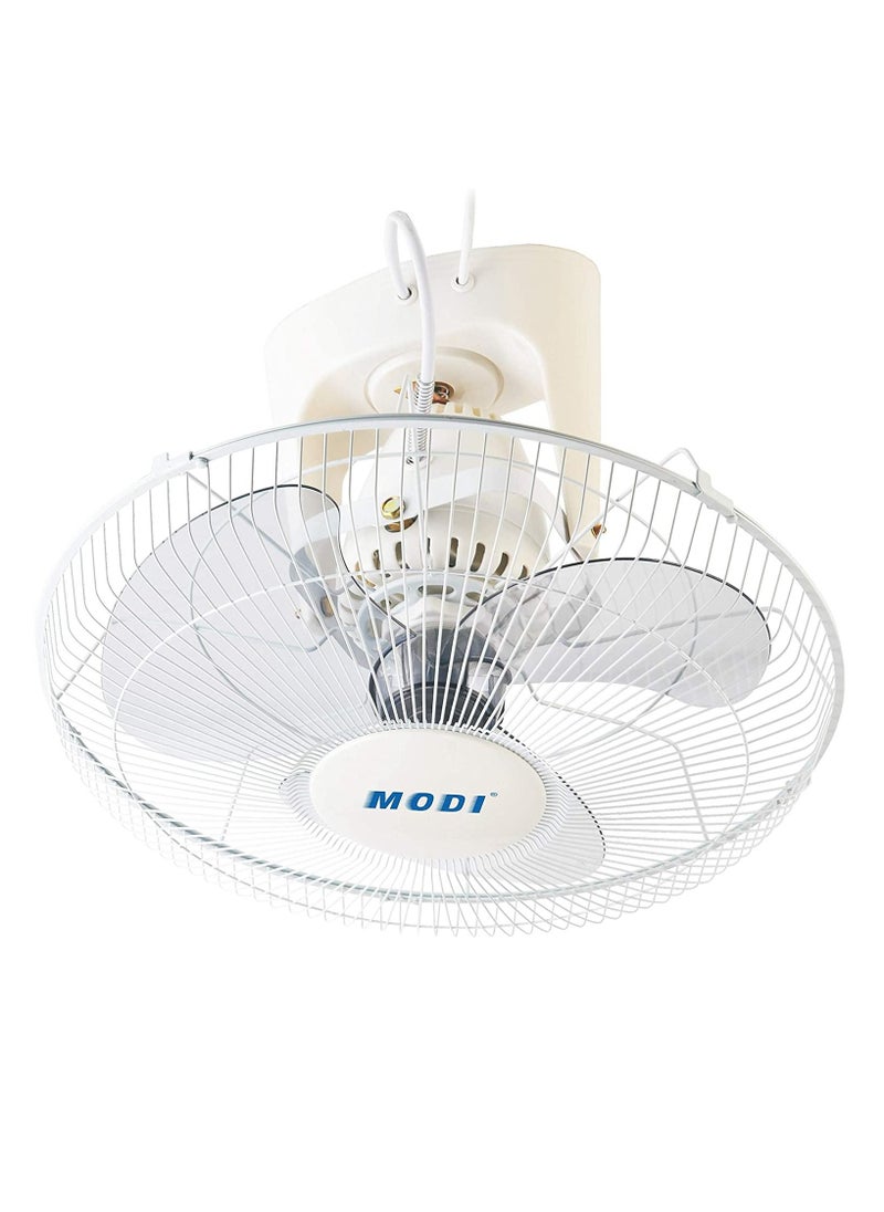 MODI Orbit Fan,16-inch Ceiling Fan, White Cooling Fan with 3 Speed Choices,360 Degree Oscillating Fan for Home and Office.  - Image 1