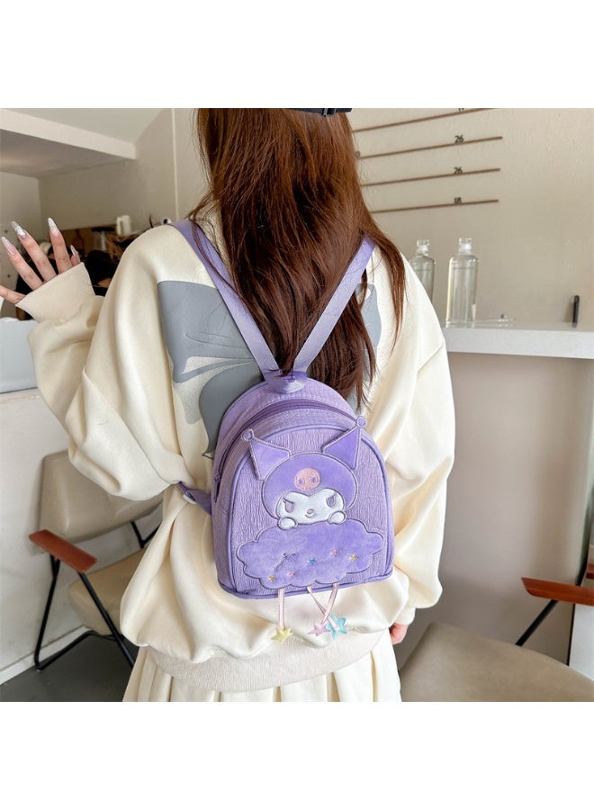 حقيبة ظهر باللون الأرجواني كروومي، حقيبة كتف، حقيبة توت، حقيبة ألعاب للأطفال - Image 2