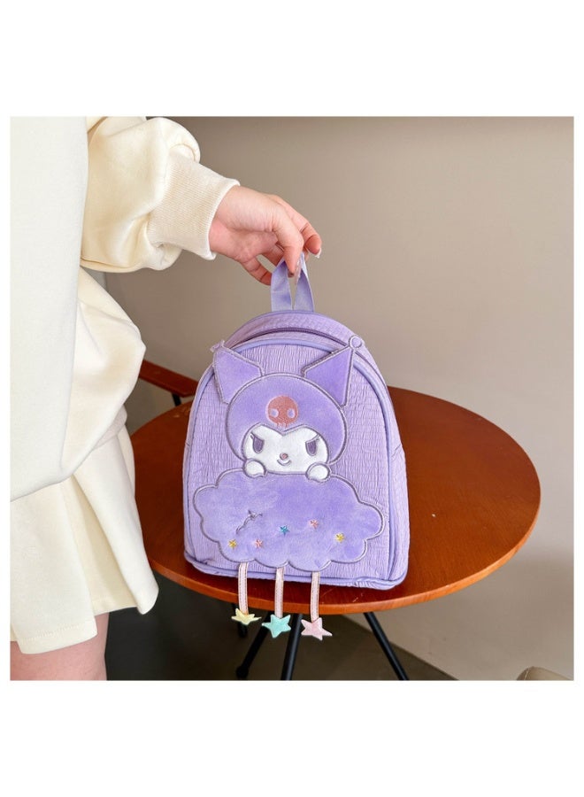 حقيبة ظهر باللون الأرجواني كروومي، حقيبة كتف، حقيبة توت، حقيبة ألعاب للأطفال - Image 5