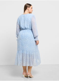 Ella Plus Ditsy Print Dress  - Image 1