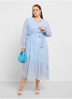 Ella Plus Ditsy Print Dress  - Image 3