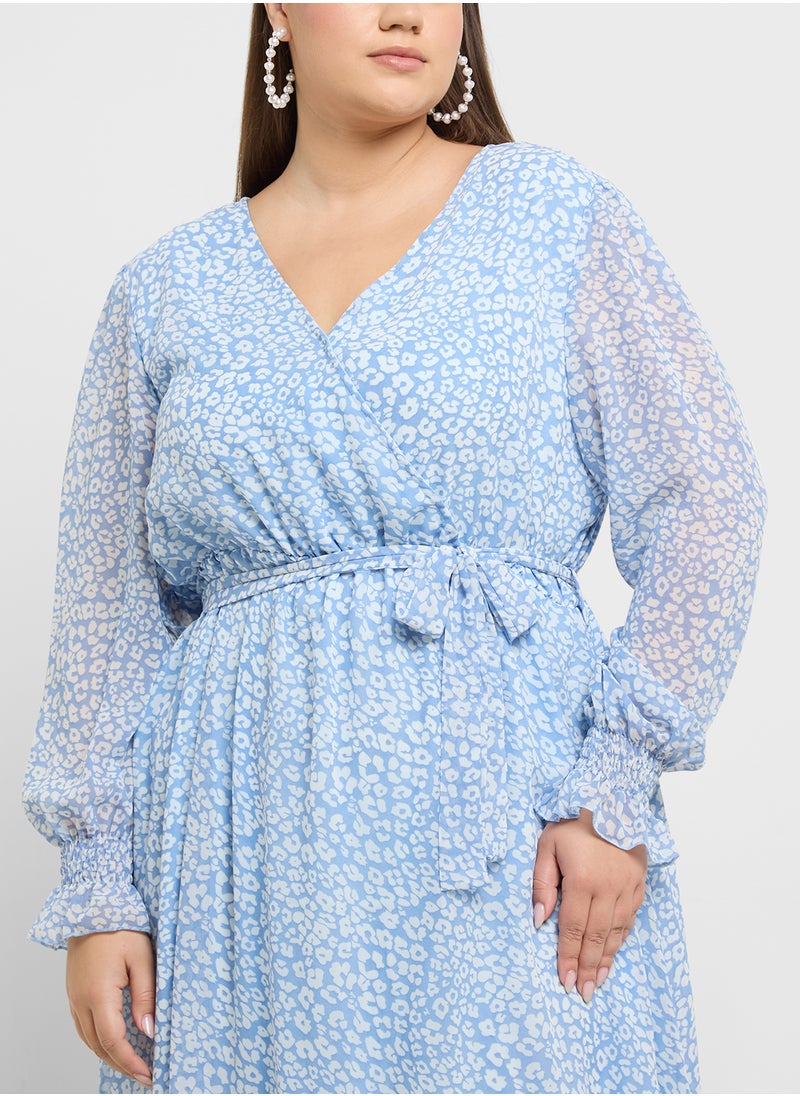 Ella Plus Ditsy Print Dress  - Image 2