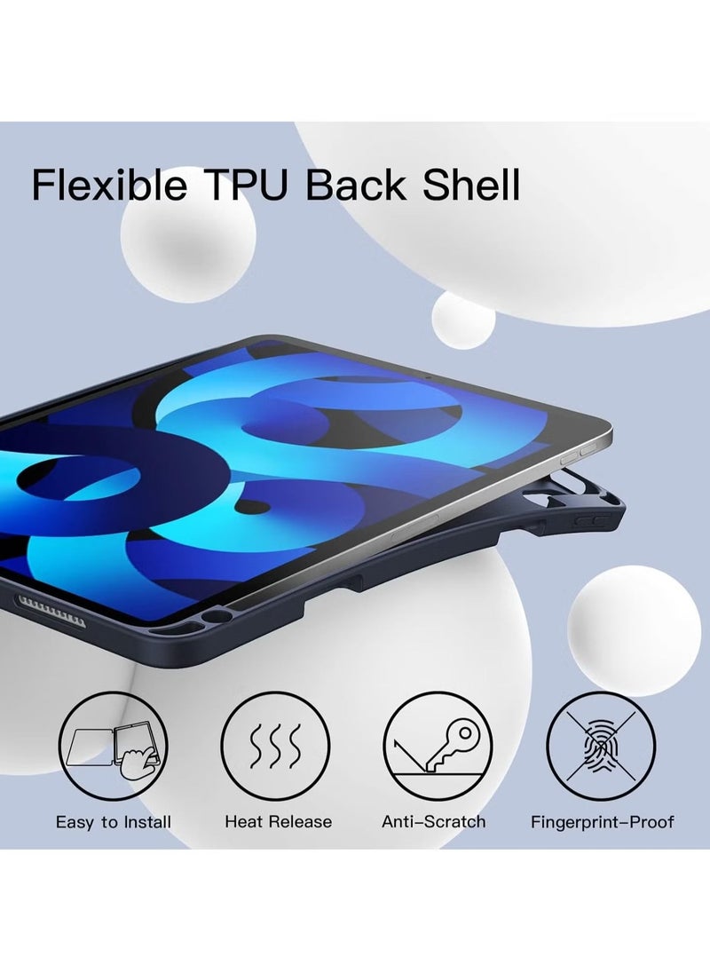 TIGER iPad Air 11-inch M2 2024 6th Generation Case with Pencil Holder, Silicone Magnetic Cover, Slim Tablet Protection for iPad Air 11-inch M2 6th Generation - Image 5