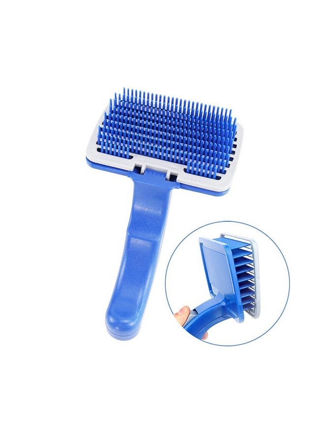 فرشاة العناية بالحيوانات الأليفة، وقاطعة أظافر ومقص مثالية للكلاب والقطط مع ميزة التنظيف الذاتي، وإزالة الشعر المتساقط والتشابك والتكتل (عبوة من قطعة واحدة) - Image 3