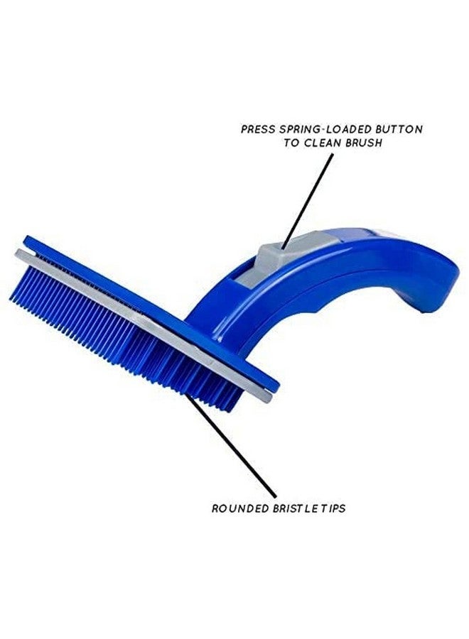 فرشاة العناية بالحيوانات الأليفة، وقاطعة أظافر ومقص مثالية للكلاب والقطط مع ميزة التنظيف الذاتي، وإزالة الشعر المتساقط والتشابك والتكتل (عبوة من قطعة واحدة) - Image 5