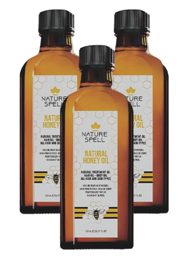 نايتشر سبيل 3 قطع زيت العسل الطبيعي للشعر والجسم لجميع أنواع الشعر والبشرة 150 مل - Image 1