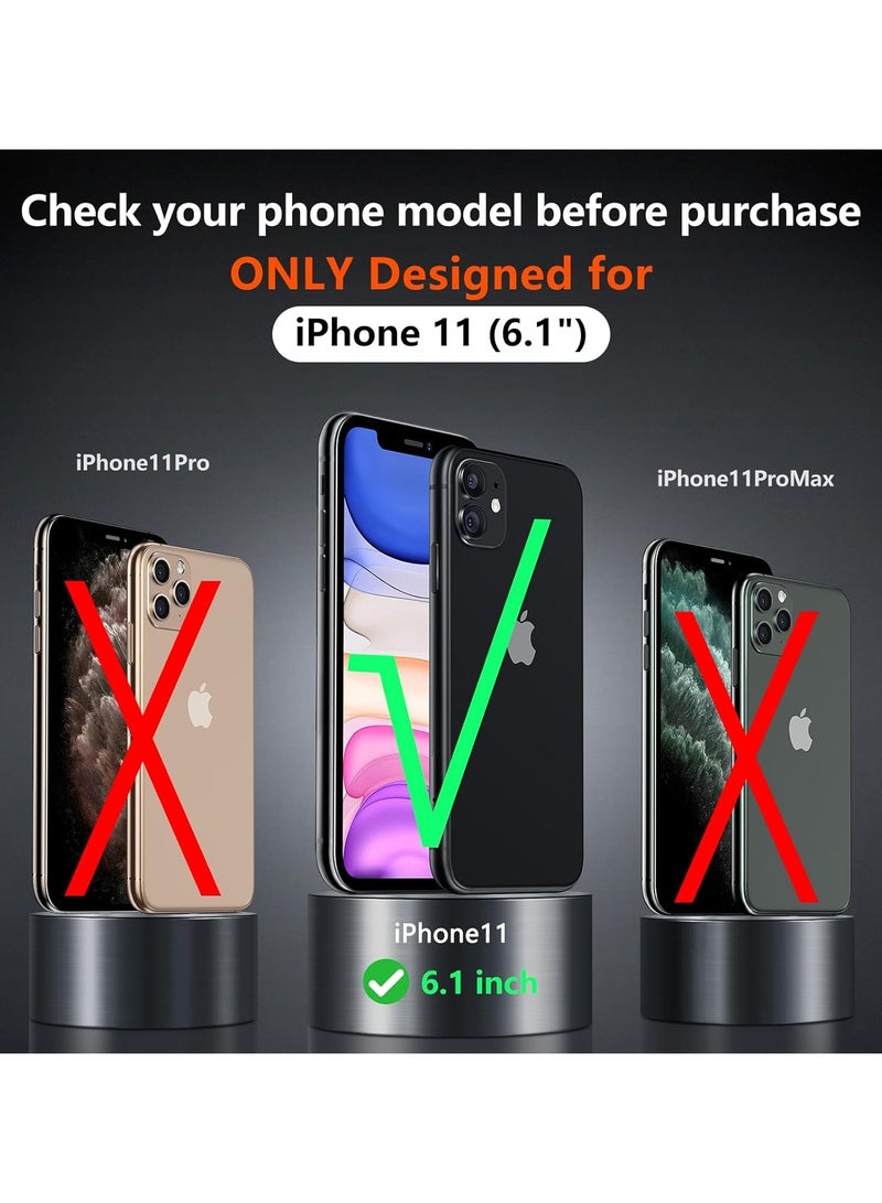 Denx Package 3 in 1 For iPhone 11, Clear Case with Screen Protector & Lens Protector, Compatible with Magsafe, High-Grade Protection & Anti-Yellowing | Transparent - Image 2