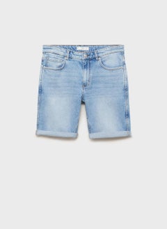 Mango Man Essential Bermuda Denim Shorts  - Image 5