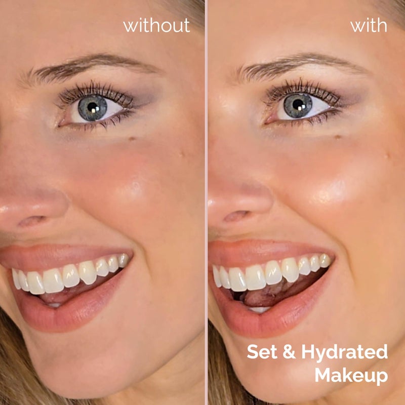 Elizabeth Mott Thank Me Later 3-in-1 Dewy Makeup Setting Spray - Hydrating & Long-Lasting Fine Mist with Niacinamide for Radiant, Glowy Skin - Lightweight, Oil-Free & Cruelty-Free Formula, 95 mL - Image 4