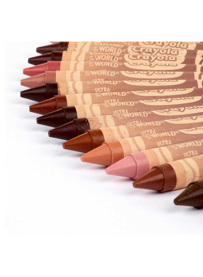Crayola 24 CountLarge Ultra-Clean Washable Crayons, Colors of the World - Image 3