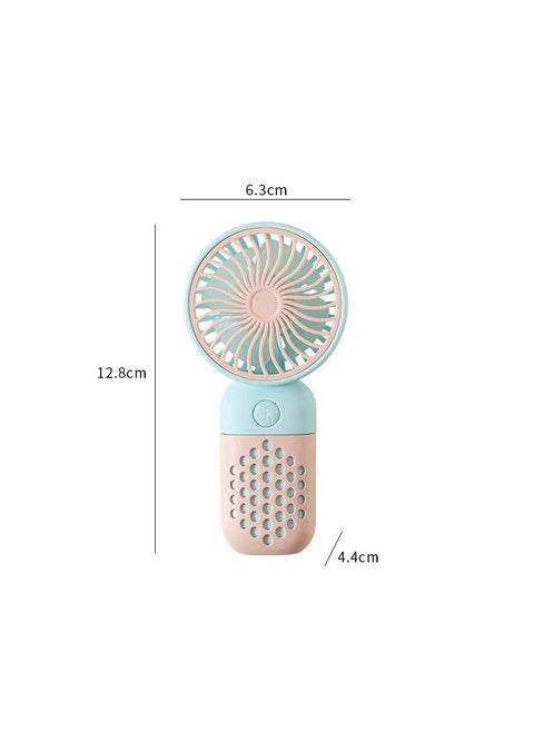 Portable Mini Handheld Fan USB Rechargeable Z8 Blue