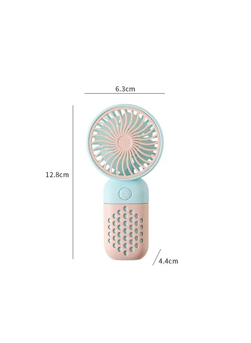 Portable Mini Handheld Fan USB Rechargeable Z8 Blue