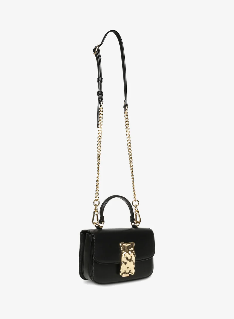 Steve Madden BLACK MULTICOLOR Inque women's black/gold clutch for Women | Best Price UAE