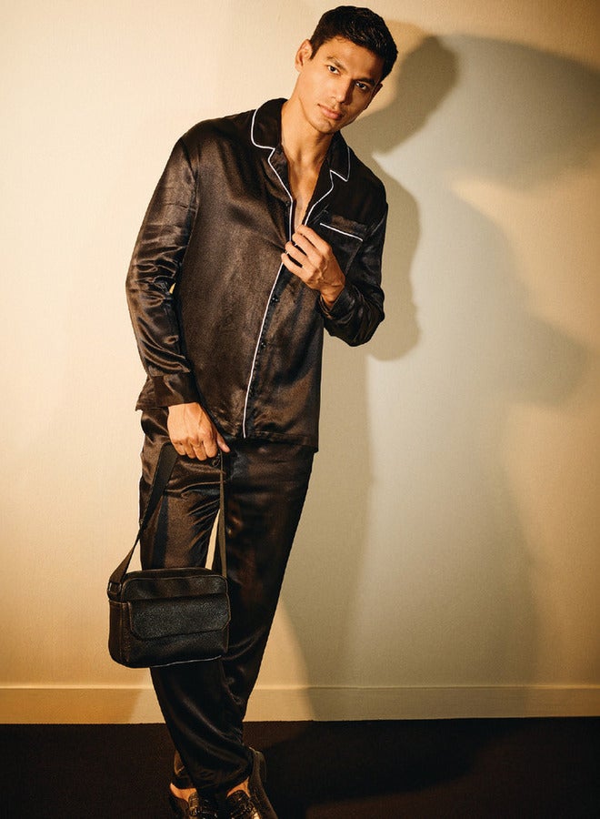 ايكونيك بنطلون استرخاء أيقوني بخصر مرن وجيوب - Image 1