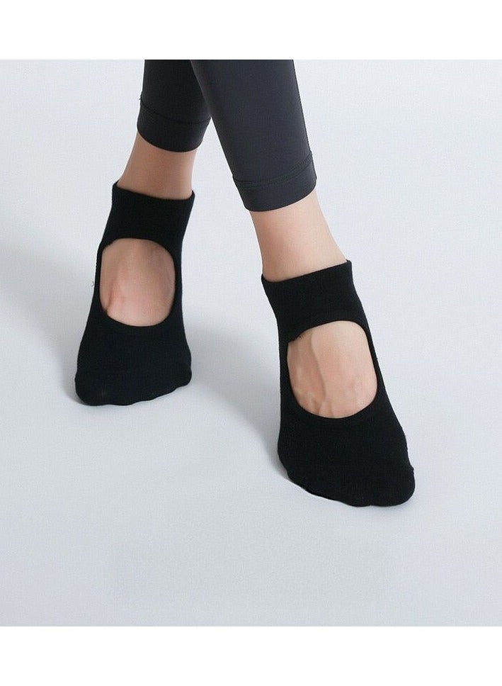 5 Pairs Non-Slip Yoga Socks Pilates Grip Socks for Women Yoga Socks for Pilates,Yoga, Ballet, Dance - Image 3