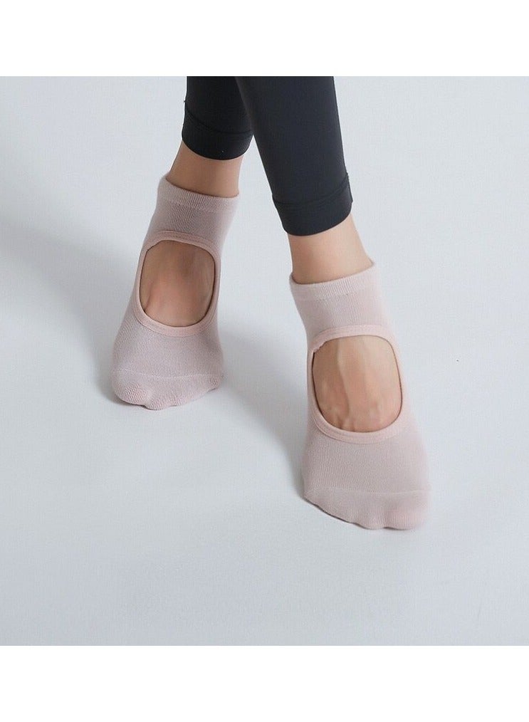 5 Pairs Non-Slip Yoga Socks Pilates Grip Socks for Women Yoga Socks for Pilates,Yoga, Ballet, Dance - Image 5