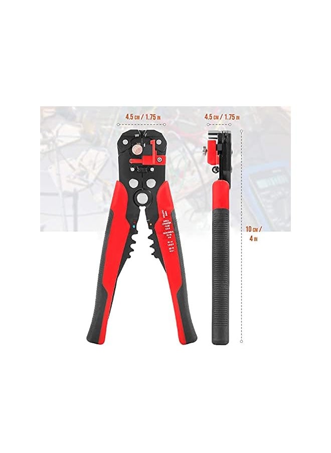 PROMASS promass Multifunctional Cable Wire Stripper Cutter, Crimping Stripping Plier Tool, Self-adjusting 8" Automatic Wire Stripper/Cutting Pliers Tool for Wire Stripping, Cutting, Crimping (Red)  - Image 4