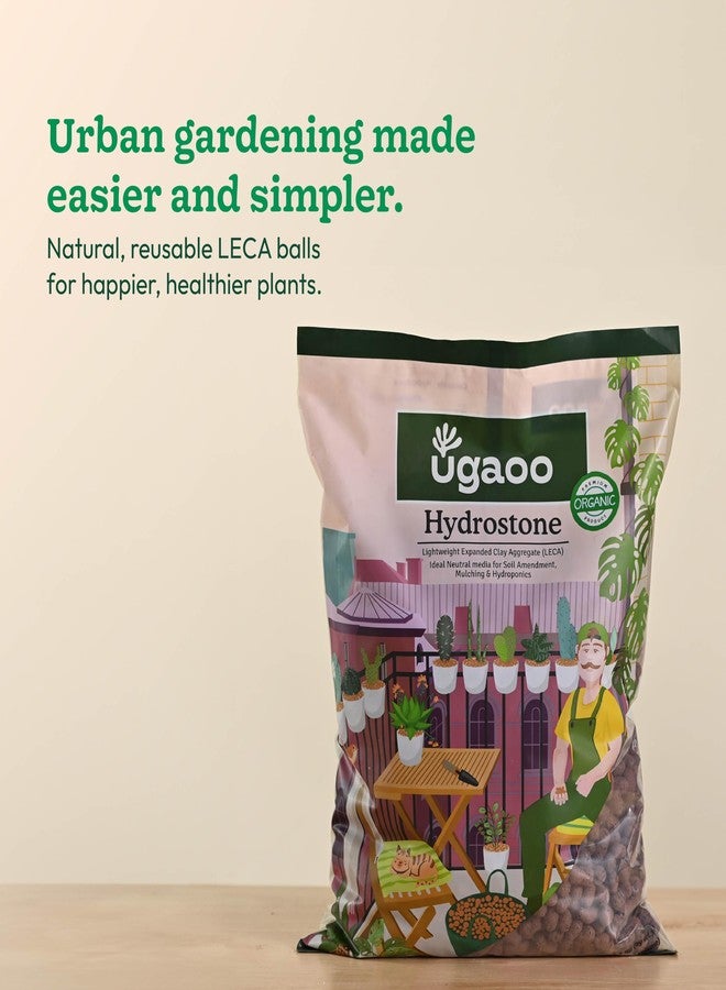 أوجاو كرات ليكا من يوغاو للنباتات 1.8 كجم / 6 لتر - كرات طينية للنباتات والزراعة المائية والزراعة بدون تربة - تحسن نمو النبات والتهوية والصرف (الحجم: 8-15 مم) - Image 2