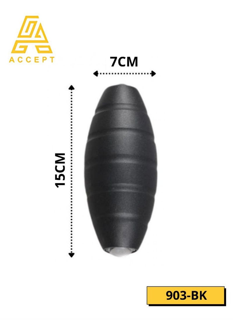 BAB 3W Double Wall Outdoor Wall Lamp Oval Shape Yellow Lighting Color  - Image 4