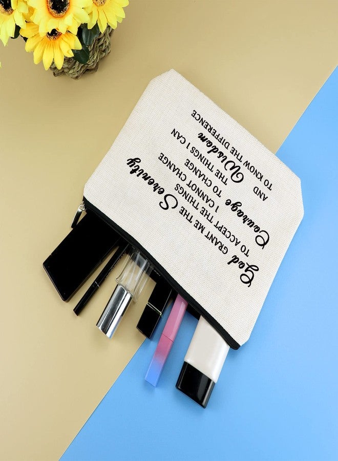 حقيبة مكياج مسيحية، هدية دعاء السكينة، هدية ملهمة للنساء، حقيبة مستحضرات تجميل، هدية للتعافي من الإدمان، هدايا دينية تشجيعية، هدايا تحفيزية لها، حقيبة أدوات تجميل للسفر - Image 4