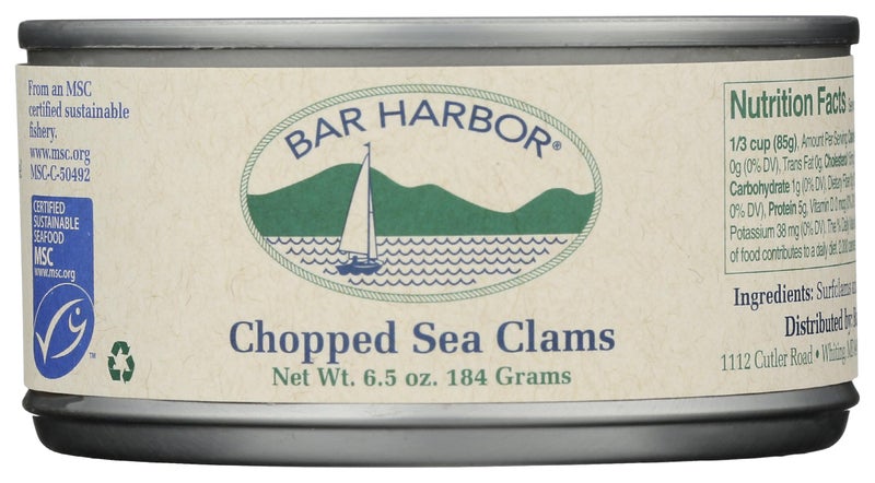 Bar Harbor Chopped Surf Clams  Sweet and Tender  65 oz 184 grams can - Image 3