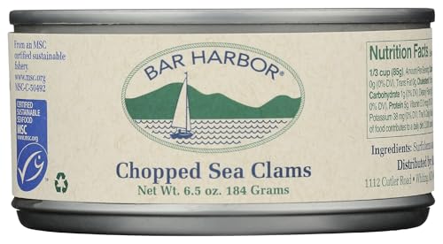 Bar Harbor Chopped Surf Clams  Sweet and Tender  65 oz 184 grams can - Image 1