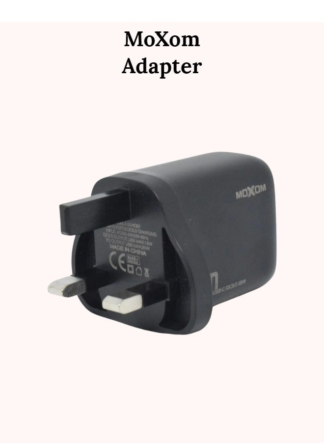 MOXOM PD Explorer 20W Dual Ports Fast Home Charger  - Image 2
