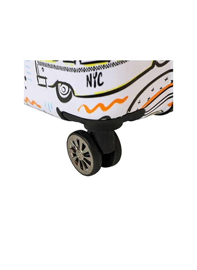 COSMO Friends Hard Luggage Trolley Case, White, 30 Inch, LPTYFR003  - Image 4