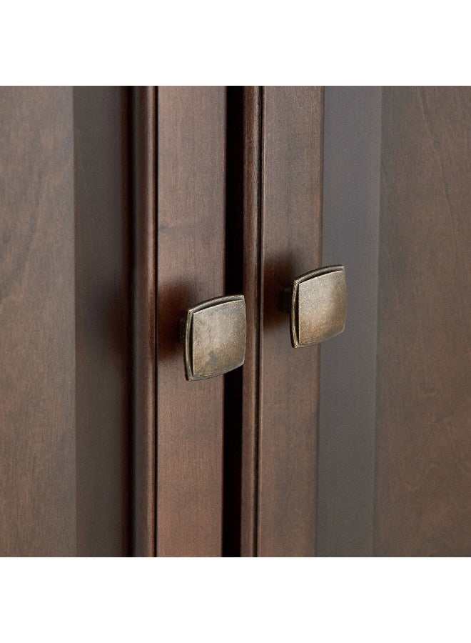 Home Box Orlando Marble Top Sideboard with 3 Doors and 3 Drawers 45.7 x 88.9 x 142.2 cm - Image 1